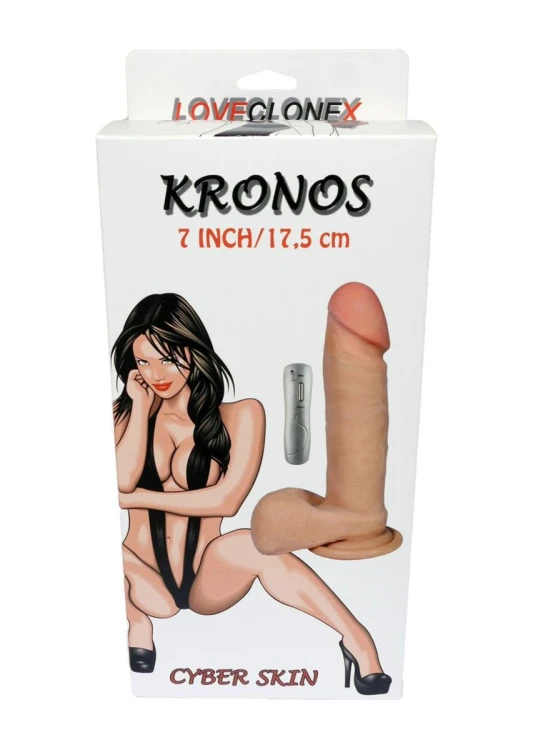 Kronos Realistyczne Dildo Wibrujące dł. (17 cm) z Przyssawką