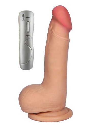 Realistyczne dildo z wibracjami Ares 6" z przyssawką dł. 15 cm