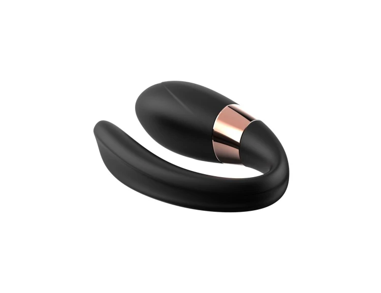 V-Vibe Black Wibrator dla Par z Pilotem - Stymulator Łechtaczki i Punktu G 7 Trybów