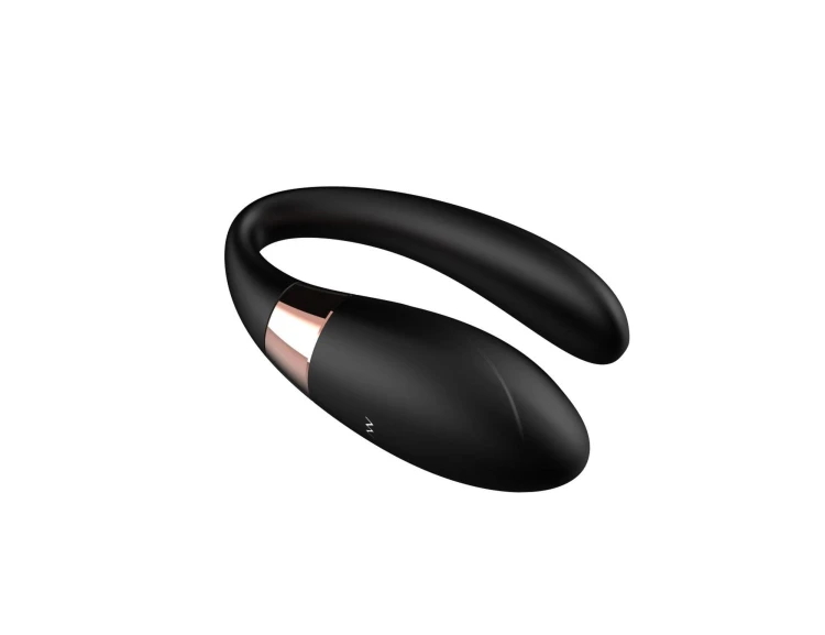 V-Vibe Black Wibrator dla Par z Pilotem - Stymulator Łechtaczki i Punktu G 7 Trybów