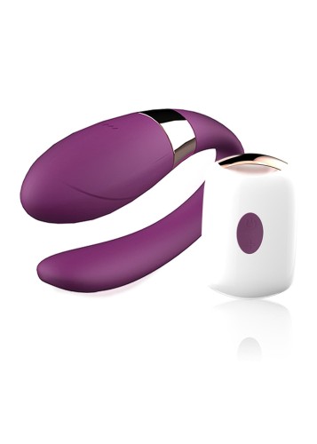 V-Vibe Purple Wibrator dla Par z Pilotem - Stymulator Łechtaczki i Punktu G 7 Trybów