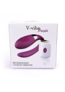 V-Vibe Purple Wibrator dla Par z Pilotem - Stymulator Łechtaczki i Punktu G 7 Trybów