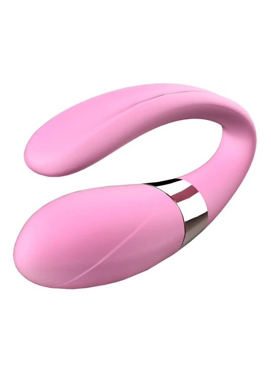 V-Vibe Pink Wibrator dla Par z Pilotem - Stymulator Łechtaczki i Punktu G 7 Trybów