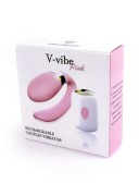 V-Vibe Pink Wibrator dla Par z Pilotem - Stymulator Łechtaczki i Punktu G 7 Trybów