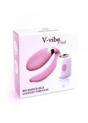 V-Vibe Pink Wibrator dla Par z Pilotem - Stymulator Łechtaczki i Punktu G 7 Trybów
