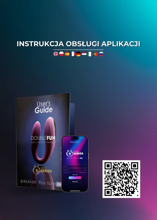 Double Fun Wibrator Partnerski Sterowany Aplikacją - Masażer dla Par na Odległość