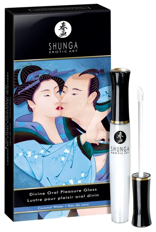 Shunga Wibrujący Błyszczyk do Seksu Oralnego Boska Rozkosz Kokos 10 ml