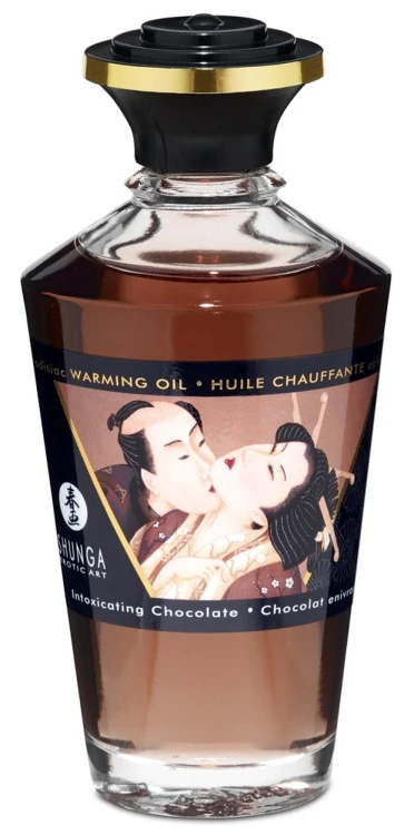 Shunga Olejek rozgrzewający do masażu erotycznego aromat Czekolady 100 ml