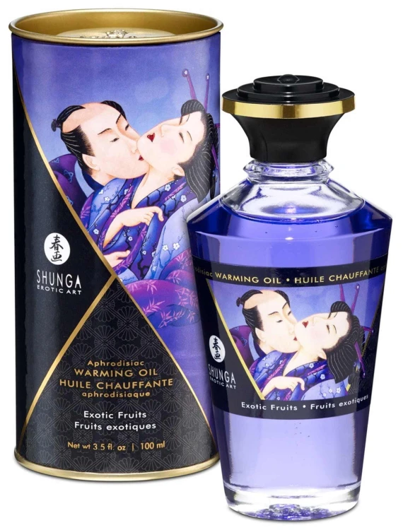 Olejek rozgrzewający do masażu erotycznego Shunga Egzotyczne Owoce 100 ml