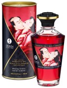 Warming Oil Blazing CherryShunga Olejek rozgrzewający do masażu erotycznego o zapachu Płonącej Wiśni 100 ml