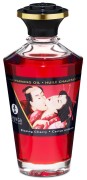 Warming Oil Blazing CherryShunga Olejek rozgrzewający do masażu erotycznego o zapachu Płonącej Wiśni 100 ml