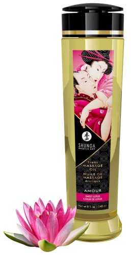Olejek do masażu erotycznego Shunga Słodki Lotos 240 ml