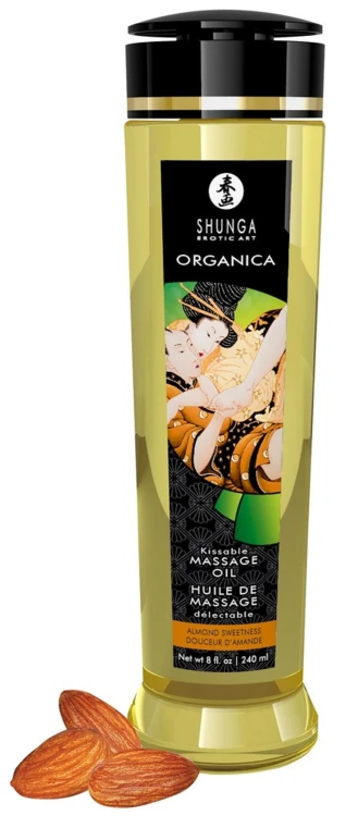 Aromatyczny olejek do masażu Shunga o smaku słodkich migdałów 240 ml