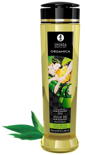 Olejek do masażu Shunga zielona herbata – aromatyczny olejek do masażu dla par (240 ml)