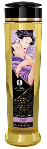 Shunga Sensation olejek do masażu erotycznego Lawenda 240 ml