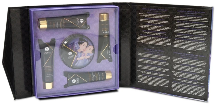 Shunga Geisha's Secret Kit Owocowy - zestaw do masażu i gier miłosnych