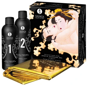 Shunga Oriental Body Slide zestaw do masażu Melon Mango