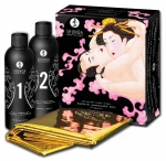 Shunga Oriental Body Slide zestaw do masażu Truskawka z Szampanem