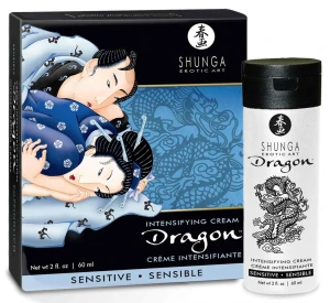 Shunga Dragon Sensible delikatny krem stymulujący dla par z efektem ciepła-zimna 60 ml