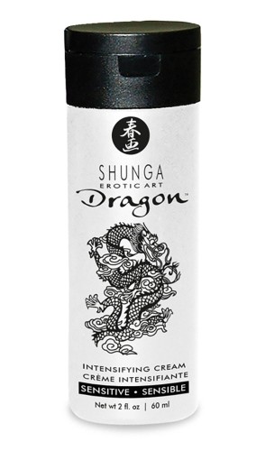Shunga Dragon Sensible delikatny krem stymulujący dla par z efektem ciepła-zimna 60 ml