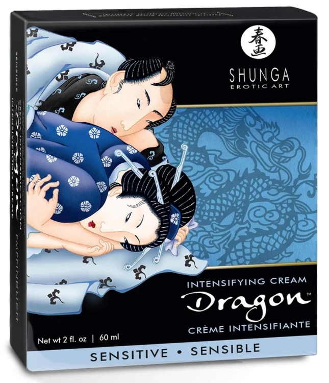 Shunga Dragon Sensible delikatny krem stymulujący dla par z efektem ciepła-zimna 60 ml