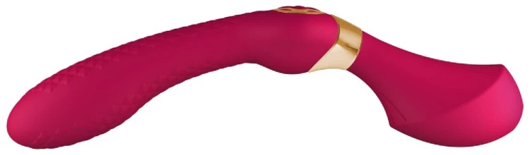 Shunga Zoa Czerwony luksusowe dildo i wielofunkcyjny masażer z 10 trybami wibracji