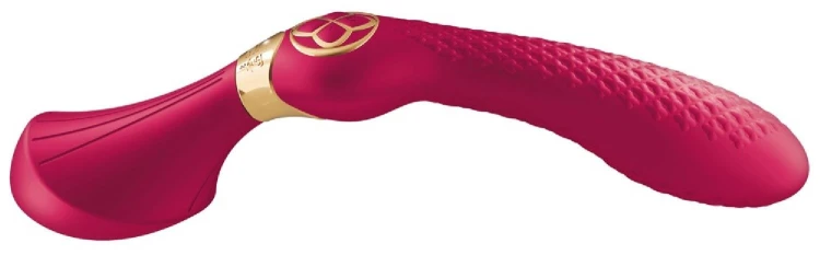 Shunga Zoa Czerwony luksusowe dildo i wielofunkcyjny masażer z 10 trybami wibracji