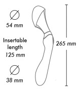 Shunga Zoa Czerwony luksusowe dildo i wielofunkcyjny masażer z 10 trybami wibracji