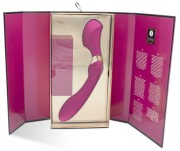 Shunga Zoa Czerwony luksusowe dildo i wielofunkcyjny masażer z 10 trybami wibracji
