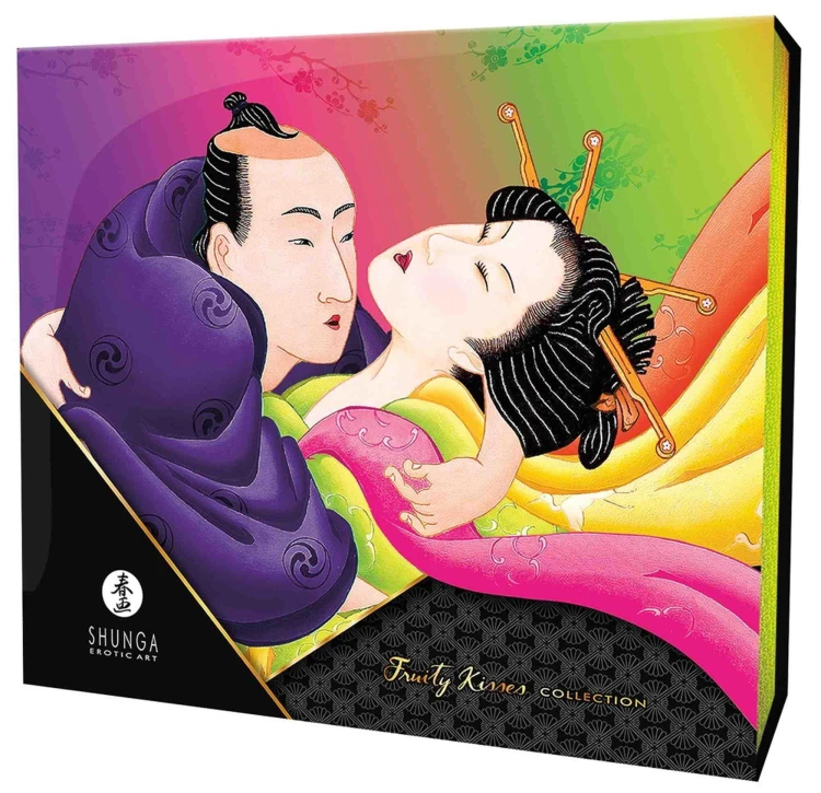 Shunga Fruity Kisses zestaw olejków do masażu i lubrykantu owocowego