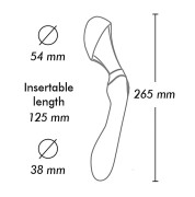 Shunga Zoa Czarny luksusowe dildo i wielofunkcyjny masażer z 10 trybami wibracji