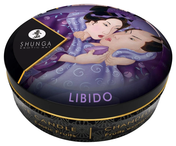 Shunga Mini Świeca do Masażu Owoce Egzotyczne 30ml - Wosk Topi się w Olejek