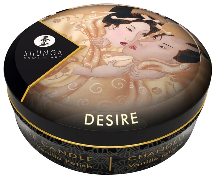 Shunga Mini Świeca do Masażu Waniliowa 30ml - Wosk Topi się w Olejek