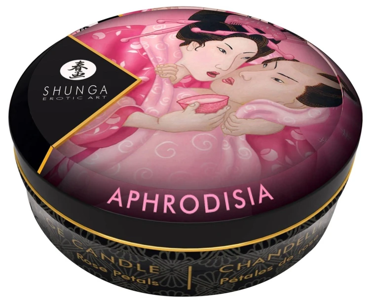 Shunga Mini Świeca do Masażu Różana 30ml - Podróżny Rozmiar
