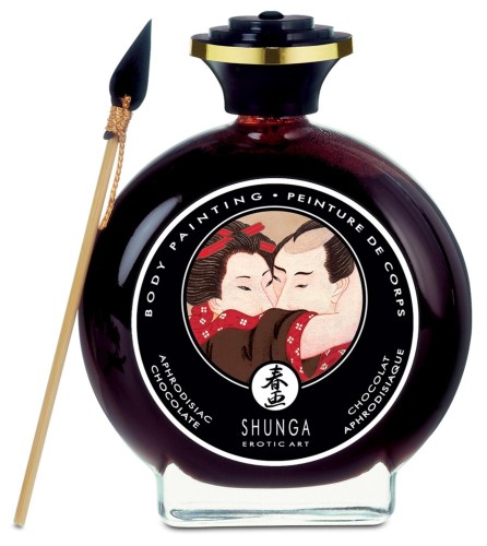 Shunga Body Painting jadalna farba do ciała o smaku czekolady 100 ml