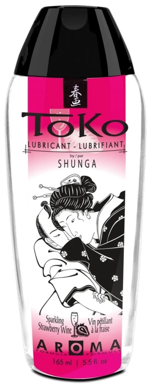 Shunga Toko Aroma Truskawka z Szampanem lubrykant na bazie wody 165 ml
