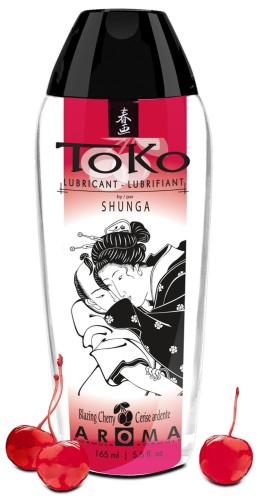 Shunga Toko Aroma Płonąca Wiśnia lubrykant na bazie wody 165 ml