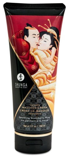 Shunga Krem do Masażu Truskawka Szampan 200ml