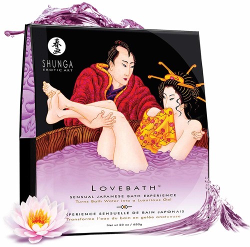 Shunga Lovebath Perełki do Kąpieli Sensual Lotus - Żelowa Kąpiel dla Par