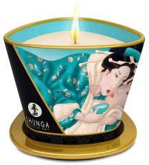 Shunga Świeca do Masażu o zapachu kwiatów 170ml - Wosk Topi się w Olejek