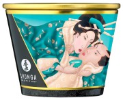 Shunga Świeca do Masażu o zapachu kwiatów 170ml - Wosk Topi się w Olejek