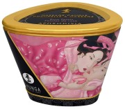 Shunga Świeca do Masażu o zapachu Róży 170ml - Wosk Topi się w Olejek