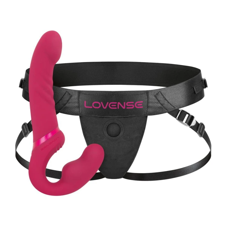 Lovense Lapis Wibrator Strap-On Bez Uprzęży - Podwójne Dildo z Aplikacją dla Par