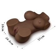 LoveToy Street Girl 5 Black Sztuczna pochwa i odbyt z piersiami masturbator męski