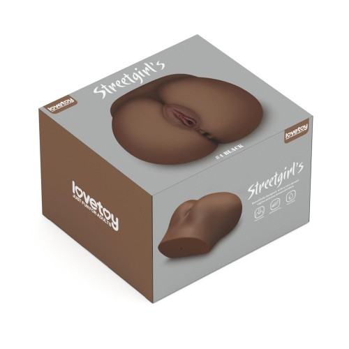 LoveToy Street Girl 4 Black Sztuczna pochwa i odbyt masturbator męski