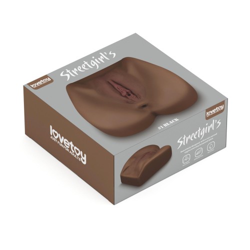 LoveToy Street Girl 1 Black Sztuczna pochwa i odbyt masturbator męski