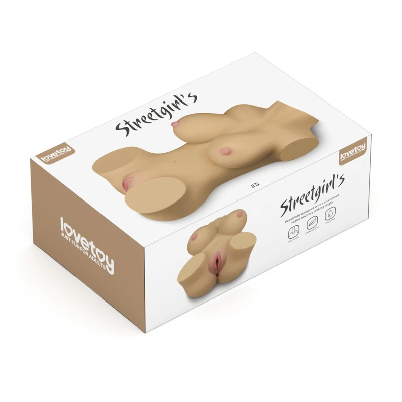 LoveToy Street Girl 5 Sztuczna pochwa i odbyt z piersiami masturbator męski