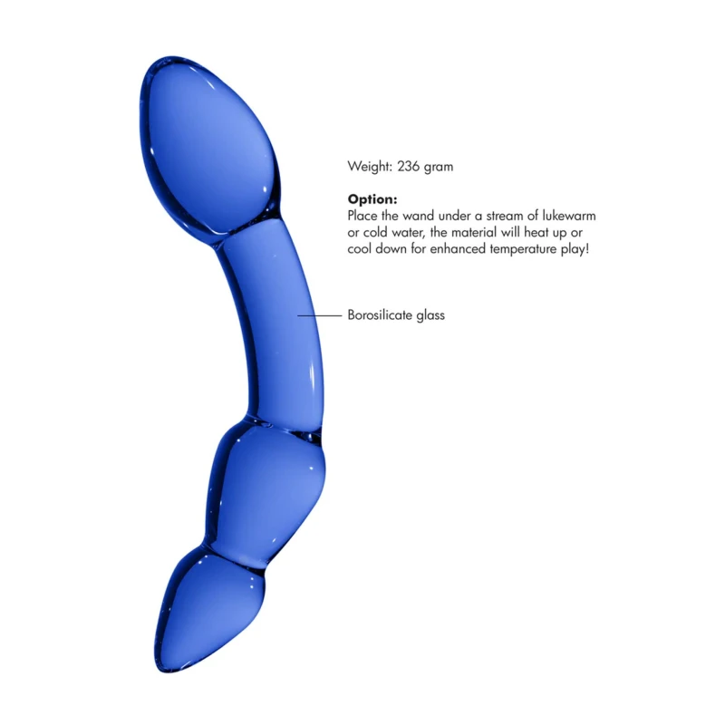 Szklane dildo Superior do stymulacji waginalnej i analnej