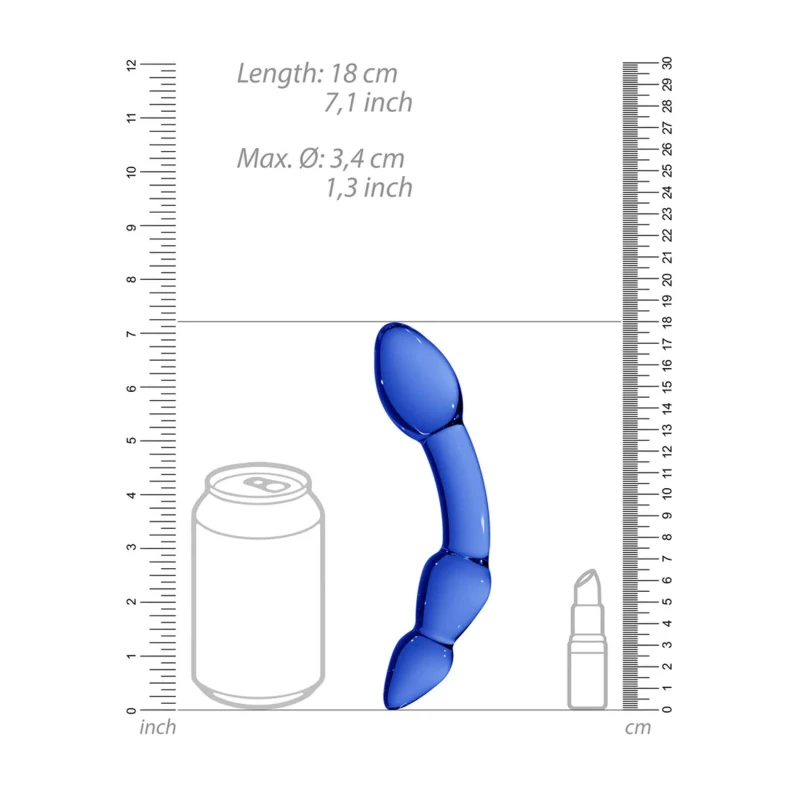 Szklane dildo Superior do stymulacji waginalnej i analnej