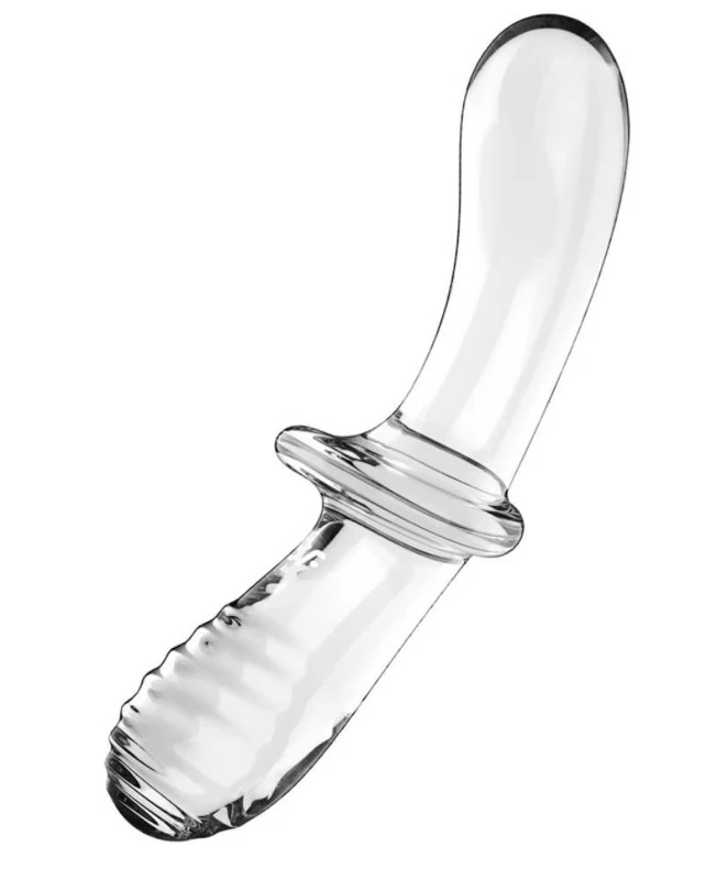 Satisfyer Double Crystal Szklane dildo dwustronne — Podwójna Pokusa